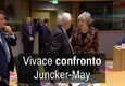 Vivace confronto Juncker-May © ANSA