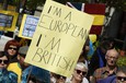British residents protest in Madrid against Brexit © 