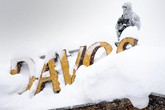 Davos innevata per il vertice edizione 2018 (ANSA)
