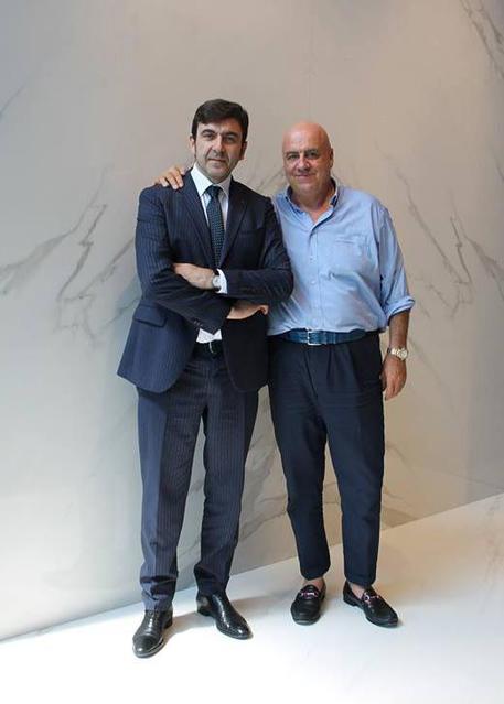 Graziano Verdi, il top manager alla guida di Italcer, con Alberto Forchielli, partner fondatore di Mandarin © ANSA