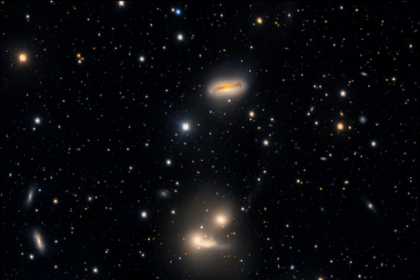 Il quartetto di galassie Hickson Compact Group 90 (fonte: INAF/VST. Acknowledgment: M. Spavone INAF, R. Calvi INAF)