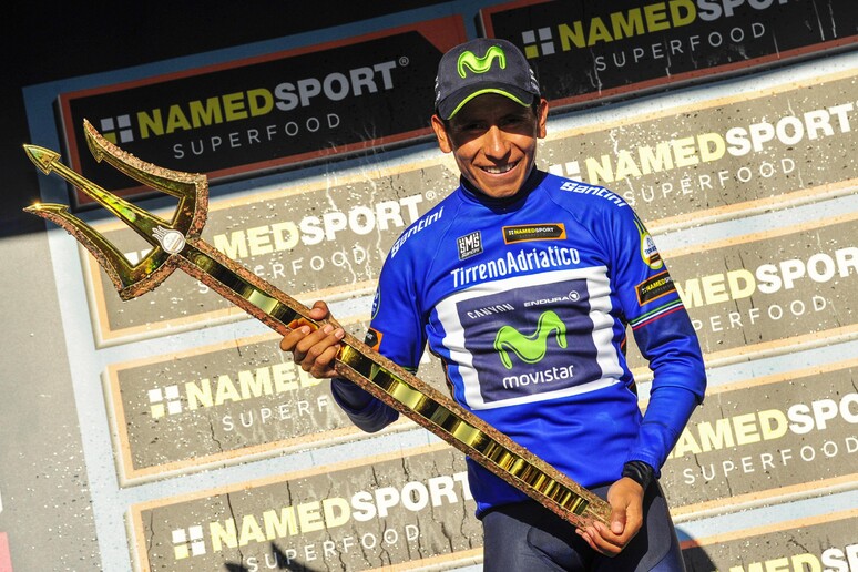 Nairo Quintana, vincitore Tirreno Adriatico 2017 - RIPRODUZIONE RISERVATA