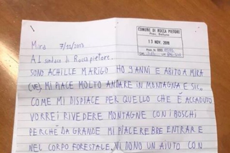 Maltempo: a 9 anni scrive a sindaco bellunese e dona 5 euro - RIPRODUZIONE RISERVATA