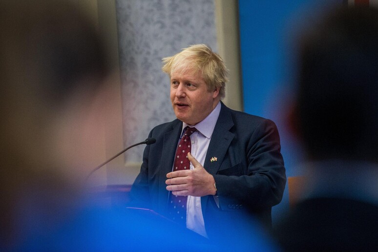 British Foreign Secretary Boris Johnson in Hungary © ANSA/EPA