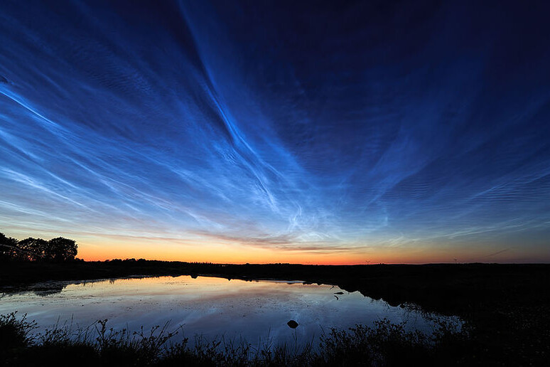 Nubi blu nel cielo svedese, a Uppsala (fonte: Gofororbit) - RIPRODUZIONE RISERVATA