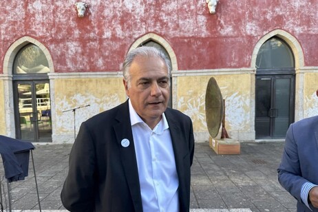 Roberto Salis a Cagliari per sostenere la campagna alle Europee della figlia Ilaria ', foto del collaboratore Stefano Ambu